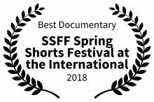 Best Documentary Award at the Shawna Shea Spring Shorts FF 